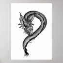 Recherche de dragon noir posters Rétro