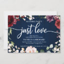 Search for burgundy and blue wedding invitations Rustic