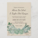 Search for succulent wedding invitations Rustic