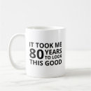 Search for age 80 mugs Birthday