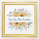 Search for you are my sunshine coasters Sunflower