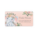 Search for elephant baby shower return address labels Modern