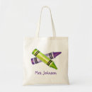 Search for art teacher tote bags Crayons