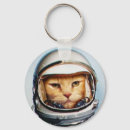 Search for cats in space keychains Cat lover