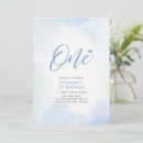 Search for simple blue 1st birthday invitations Cute