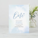 Search for simple blue 1st birthday invitations Cute