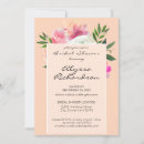 Search for pink white bridal shower invitations Floral