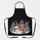 Search for highland cow aprons Santa