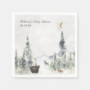 Search for watercolor woodland animals napkins Gender neutral