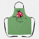 Search for lady bugs aprons Red