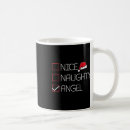 Search for funny angel mugs Santa claus