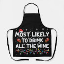Search for drinking wine aprons Xmas