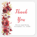 Search for romantic red roses stickers Watercolor