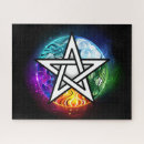 Recherche de pentagramme puzzles Wiccan