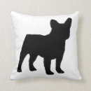 Search for dog silhouette pillows Frenchie