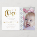 Search for boho chic birthday invitations Wild one