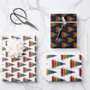 Search for rainbow christmas tree wrapping paper Pride