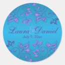 Search for purple and blue wedding stickers Violet