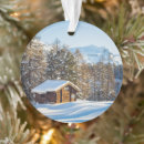 Search for log cabin ornaments Woodland