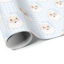 Search for vintage santa christmas wrapping paper Blue