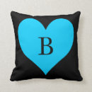 Search for blue heart pillows For her