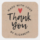 Search for rustic thank you stickers Homemade