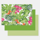 Search for tropical leaves wrapping paper Green