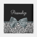 Recherche de empreinte de léopard noir magnets Élégant