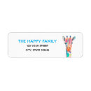 Search for giraffe return address labels Cute