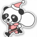 Recherche de panda noël autocollants Xmas