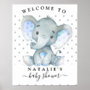 Search for elephant baby shower welcome signs Boy