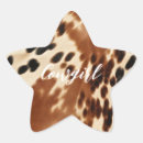 Search for cowhide stickers Western