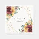 Recherche de sunflower mariage serviettes Tournesol