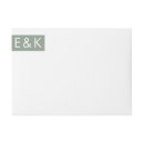 Search for green and black return address labels White