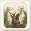 Recherche de cerfs communs dessous de verres Hiver