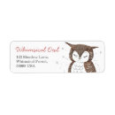 Search for owl return address labels Sweet