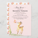 Search for fawn baby shower invitations Modern simple