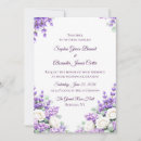 Search for purple and white wedding invitations Botanical