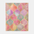 Search for moroccan pattern blankets Watercolor