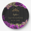 Search for purple and gold plates Sweet 16