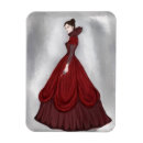 Search for lady in red magnets Dress