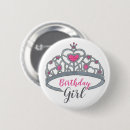 Search for birthday princess buttons Party