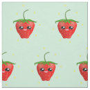 Search for red strawberries fabric Cute