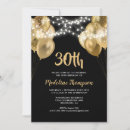 Search for glamour 30th birthday invitations Chic