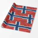 Recherche de la norvège papier cadeau Drapeau