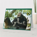 Recherche de gorille vœux cartes Zoo