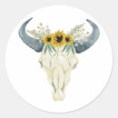 Search for bull skull stickers Rustic