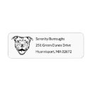Search for pit bull return address labels Cute