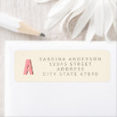 Search for bold letters return address labels Colourful