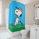 Recherche de baseball shower curtains Snoopy